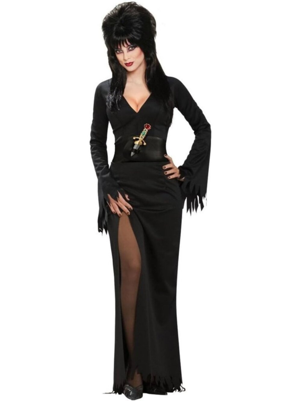 Gothic Elvira Costume for Women | Spooky Halloween Outfit for Adults